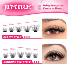 Lash Clusters 108Pcs DIY Eyelash Extenisons Natural Look Wispy Lashes 8-16MM D Curl Reusable Individual at Home Fluffy Extensions by JIMIRE