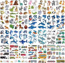 30 Sheets (210pcs) AnimalsSharkCars waterproof Temporary Tattoos For Kids,Cartoon Mixed Styles Tattoos, children's Fake Tattoos stickers toys,boys temporary tattoos, Party Supplies Gifts