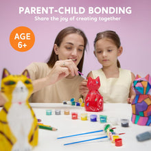 Klever Kits Paint Your Own Cat Lamp Kit,Arts and Crafts for Kids Age 6 7 8 9 10 11 12,DIY Night Light Painting Kit,Girls Crafts Kit,Cat Toys for Kids,Activities Art Supplies,Birthday Presents