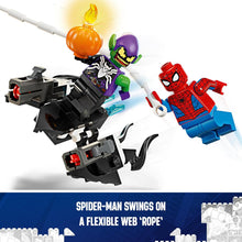 LEGO Marvel Spider-Man Race Car & Venom Green Goblin, Super Hero Building Toys for Boys & Girls Featuring a Spidey Minifigure, plus a Buildable Toy Vehicle and Web-Shooters, Gifts for Kids 76279