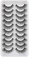 JIMIRE Cat Eye Eyelashes 10 Pairs Fake Eyelashes Fluffy Natural Look False Lashes 14mm Lashes Pack