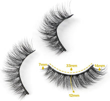 JIMIRE Cat Eye Eyelashes 10 Pairs Fake Eyelashes Fluffy Natural Look False Lashes 14mm Lashes Pack