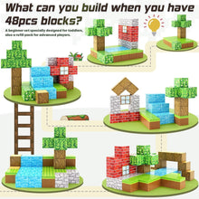 Magnetic Blocks-Build Mine Magnet World Set, Magnetic Toys for Boys & Girls Age 3-4 4-5 6-8, STEM Montessori Sensory Toys for Toddlers Gifts for 3+ Years Old Girls Boys, Fidget Cubes Construction Toys