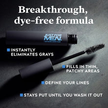 Just For Men 1-Day Beard and Brow Colour Brush, For Instant 1-Step Grey Coverage, Brush-In, Wash-Out, For A Thicker Well-Defined Look, Dark Brown