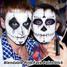 1oz Face Body Paint Oil Stick - Non-toxic Cream Blendable Foundation Makeup Sticks Halloween Face Body Eye Paint Skeleton Ghost Cosplay Costume Professional SFX Corpse Special Effects - Black