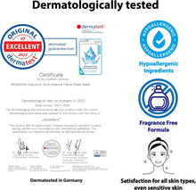 MEAROSA Dermatologically tested, 8.5% Hyaluronic Acid, Niacinamide, Vitamin E Essence Facial Sheet Masks Sensitive skin Vegan Formula Hydrating & Nourishing Premium Quality Natural ingredients