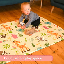 KandyToys Wild Life Foldable Baby Play Mat  Thick Padded XPE Baby Crawl Mat  Waterproof  Safe