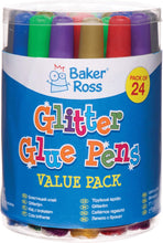 Baker Ross Glitter Glue Pens (Pack Of 24) For Kids Arts And Crafts