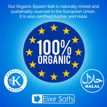 Elixir Gardens Organic Epsom Bath Salts  10KG Bucket/TUB  Magnesium Sulphate