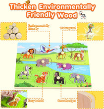 lenbest 3 Piecce Wooden Jigsaw Puzzles for Kids - Toys for 2 3 Year Old Boys Girls - Montessori Toys for 1 Year Old - Educational Toys for Toddlers - Learning Toys