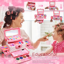 Kids Makeup Sets For Girls Toys - Children Makeup Sets For Girls Washable Make Up Set, Childrens Princess Play Games Toy Presents, Little Girl Birthday Gifts Set For Age4-12 Year Old
