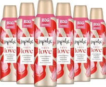 Impulse True Love Body Spray Deodorant 6 x 150 ml