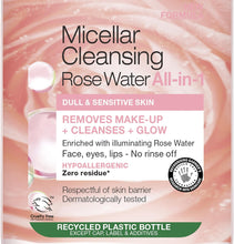 Garnier Micellar Rose Cleansing Water For Dull Skin, Glow Boosting Cleanser and Makeup Remover, Recognised By The British Skin Foundation, Use With Reusable Micellar Eco Pads, 700 ml