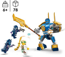 LEGO NINJAGO Jays Mech Battle Pack, Action Figure Toy for 6 Plus Year Old Boys, Girls & Kids, Dragons Rising Set with Ninja Character Jay Minifigure for Role-Play Fun, Small Gift Idea 71805