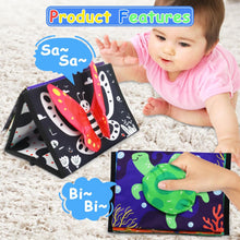 KUANGO 2 Pcs Tummy Time Toys Baby Mirror Newborn Toys 0-3 Brain Development, Tummy Time Mirror Baby Toys 6-12 Months High Contrast Montessori Infant Toys 0-6 Months