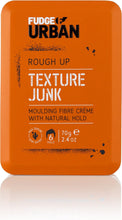 Fudge Urban Texture Junk, Texturizing Hair Cream, Flexible Medium Hold Hair Styling Product, Mouldable Clay with Natural Hold, Hair Cream for Men, 70 g