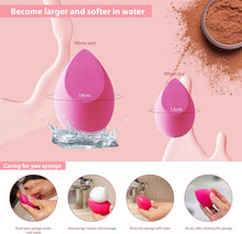 MUUK Makeup Sponge Blender 4 Pack Foundation Sponge Latex Free Beauty Blender Applicator With Sponge Holder Case Ideal For Foundation, Powder and Cream