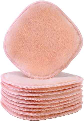 Polyte Premium Hypoallergenic Chemical Free Microfibre Fleece Makeup Remover and Facial Cleansing Cloth (13x13 cm, 10 Pink Cloths)