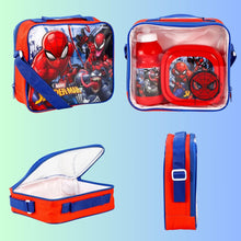 Bundle Bear Spiderman Backpack & Spiderman Lunch Box Set - Kids Lunch Bags for Boys - Includes Spiderman Rucksack, Boys Lunch Bag, Sports Bottle & Sandwich Container