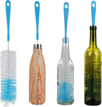 ALINK 17in Extra Long Bottle Cleaning Brush Cleaner for Washing Narrow Neck Beer, Wine, Kombucha, Thermos, Carafe, Yeti, Brewing Bottles