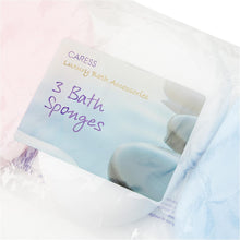 Caress Luxury Bath Accessories 3 Pack Bath Sponges