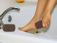 HartFelt Magic Stone Foot Scrubbing Pedicure Stone for Exfoliating Scrubs on Heels, Toes, and Feet, Chemical Free, Shower Foot Scrubber, Shower Accessories for Men or Women, 1 Count, Brown