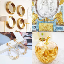 ILantule Gold Leaf Sheets, 100 Pieces Gold Foil, Gold Leaf, Ideal for Gilding, Crafts, Art Projects and Decorations, 8cm x 8.5cm