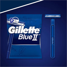 Gillette BlueII Men's Disposable Razors x 5, 2-Blades Razor, Fixed Head