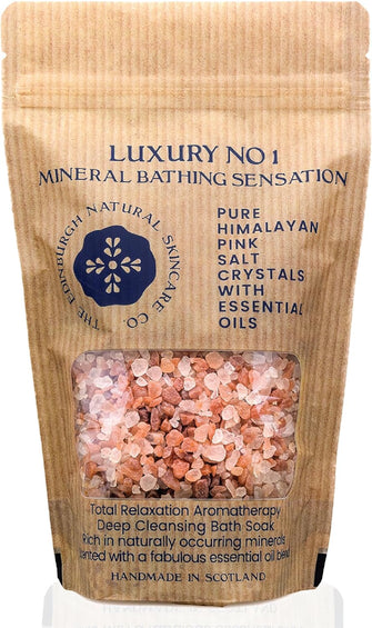 Luxury No. 1 Pink Himalayan Bath Salts  Promotes Muscle Relaxation  Relieve Stress & Aid Sleep  Restores & Soothes Skin  Infused with Essential Oils  Edinburgh Skincare Company x1 Box