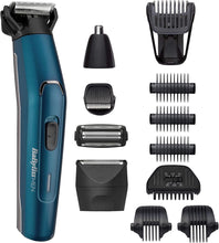 Babyliss Men 12-in-1 Japanese Steel Ultimate Face and Body Multi Grooming Kit with Nose Trimmer Head and Body Groomer - 100% Waterproof