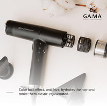 GA.MA Italy Professional, Professional Hairdryer, Perfect IQ2 Hairdryer, Equipped with Sophisticated Technologies for Hair Well-Being and Shine, Made in Italy, 2000 W Power, Black