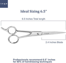 Inge Hairdressing Scissors 6 Inch Stainless Steel Hair Cutting Scissor Perfect for Salon or Home