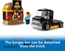 LEGO City Burger Van, Food Truck Toy for 5 Plus Year Old Boys & Girls, Vehicle Building Toys, Kitchen Playset with Vendor Minifigure and Accessories, Imaginative Play Gifts for kids 60404