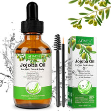 Jojoba Oil-Pure Cold Pressed Unrefined-100% Pure Organic Jojoba Oil for Hair Growth & Skin Care,Natural Moisturizer For Face,Beard,Nails,Body Massage Oil for DYI Beauty,60ml