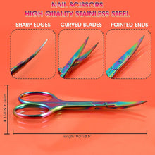 Harams Cuticle Scissors Multipurpose Little Beauty Scissors for Manicure Pedicure, Eyebrows, Eyelash, Nose, Beard, Mustache, Hair Trimming  Grooming Shears for Men and Women (Nail Scissors)