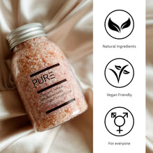 Himalayan Bath Salts from PURE Spa Skincare - Jar of Pink Salt with Natural Minerals for Exfoliating Skincare, Detox and Relaxation