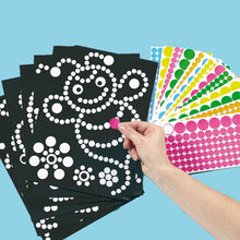 Baker Ross ET113 Dotty Sticker Art (Pack of 8) For Kids To Decorate, Arts and Crafts, 27cm x 20cm