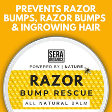Natural Aftershave Razor Bump Balm With Tea Tree & Hemp Seed - After Shave Repair Balm for Ingrown Hairs & Razor Burns (30ml) By Sera Organics
