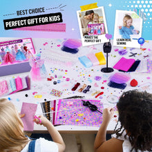 1000+Pcs - Fashion Designer Kit for Girls with 6 Mannequins- Creativity DIY Arts & Crafts Kit Learning Toys Sewing Kit for Kids- Teen Girls Kids Birthday Gift Present Age 6 7 8 9 10 11 12+