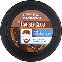 L'Oreal Men Expert Matt Clay Barber Club, Matte Molding Clay Hair Styling, 75 ml