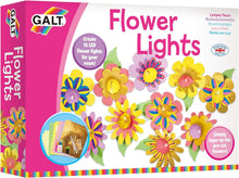 Galt Flower Lights - Creative Cases Childrens Arts & Crafts Set, Floral LED Fairy Lights & Craft Kit for Kids - With Batteries, Colouring Pens, Guide & Pre-cut Paper Flowers - Ages 7 Years Plus