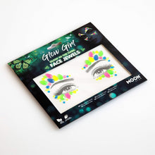 Glow in the Dark Face Jewels by Moon Glow - Festival Face Body Gems, Crystal Make up Eye Glitter Stickers, Temporary Tattoo Jewels (Glow Girl)