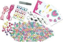 Galt Jewellery Craft Kit - Creative Cases Childrens Bracelet and Necklace Making Kit - Arts and Crafts for Kids with Hair Clips, Rings, Clip-On Earrings, Colourful Gems and Guide - Ages 5 Years Plus