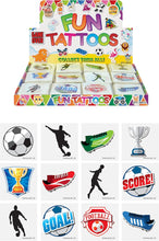 Henbrandt 36 x Mini Football Temporary Tattoos for Children Kids Party Bag Favours Loot Bag Fillers Lucky Dip Soccer Football World Cup Favours for Boys and Girls