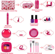 Goodream Girl Gifts Pretend Play Makeup Toys Beauty Set for Toddler Little Girls Age 3 4 5 6-8 Kids Your Princess Niece Granddaughter Birthday Valentine's Day Christmas (Fake Cosmetic 15pcs Kits)