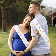 IRYNA 2 Pieces Mummy To Be Sash Daddy To Be Sash Mum and Daddy To Be Gifts Mummy And Daddy To Be Sash Mum To Be Sash Baby Shower Sash Party Supplies for Baby Shower Party Decoration Gender Reveal