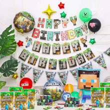 Fzyisw 82Pcs Miner Gaming Party Bag Fillers 10 Gaming Keychain + 12 Gaming Bracelet + 50 Gaming Stickers + 10 Gaming Party Bags, Miner Party Supplies Goodie Bag Fillers for Kids Boys