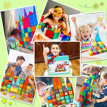 Magnetic Building Blocks,60PCS Oversize Magnetic Tiles Set Toddlers Toys for 3 4 5 6 7 Year Old Boys Girls Educational Construction Magnetic Blocks Toys Gifts for Kids Age 3-5 Christmas Birthday