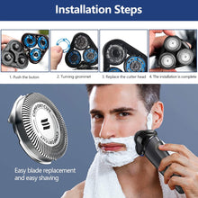 6Pcs SH50 Replacement Shaver Head Compatible with Electric Shaver SH30 SH50 S500 S5000 S5050, Non-Original Men Electric Shaving Heads Blades Back-Up Rotary Heads Trimmer Razor Accessories