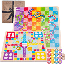 Jaques of London Snakes and Ladders Game for Kids with Ludo Game Board  2 in 1 Kids Board Games  Wooden Games for 3 4 5 Year Olds Girls and Boys  Since 1795